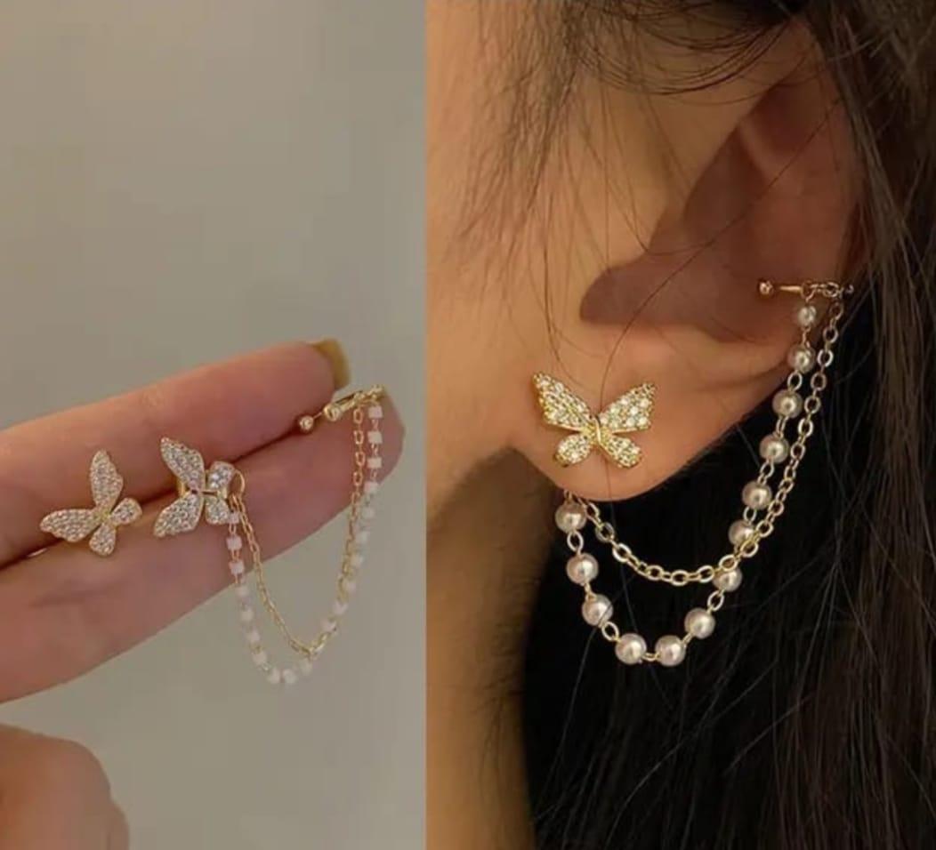 Butterfly Chain Earrings