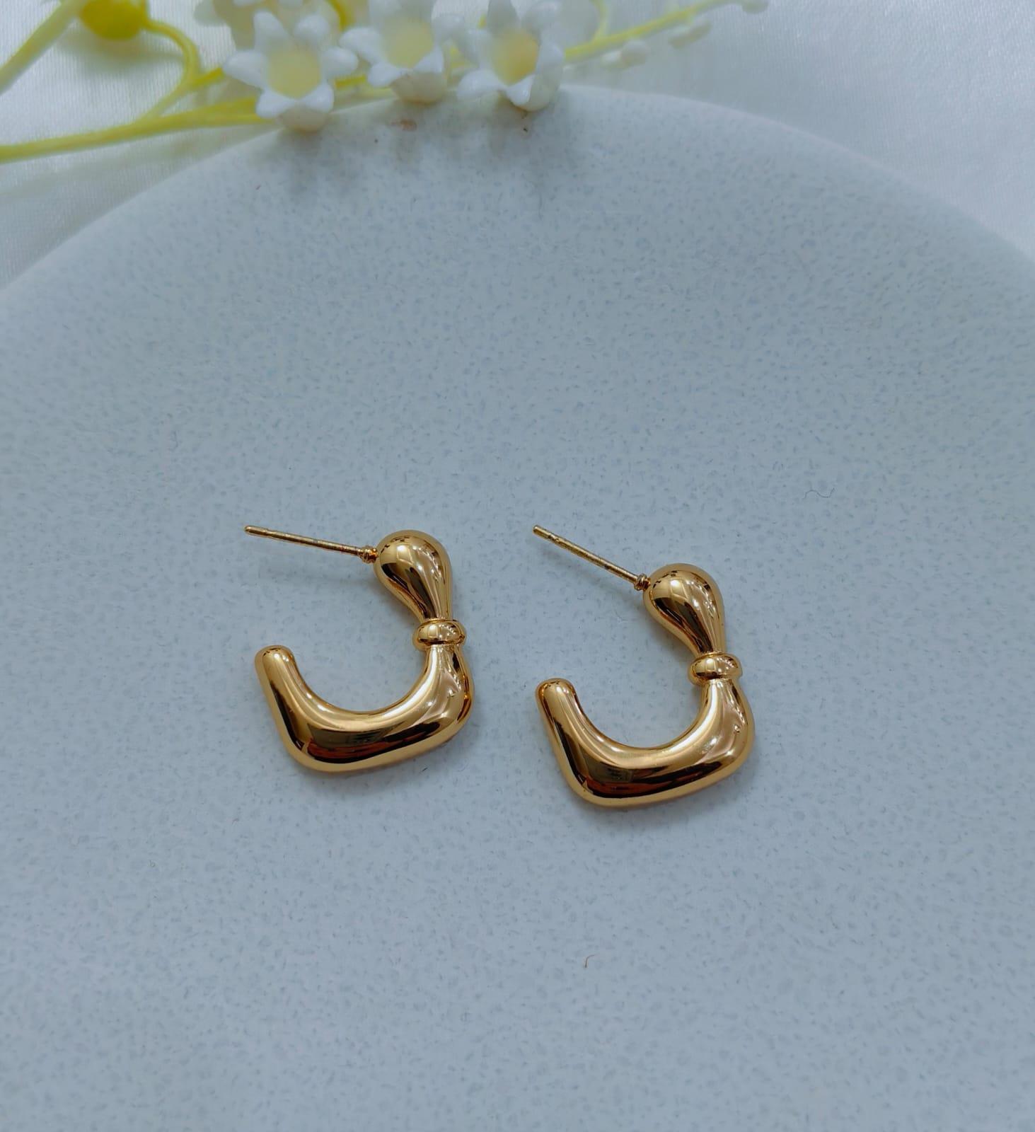 Gold Plated Hoops