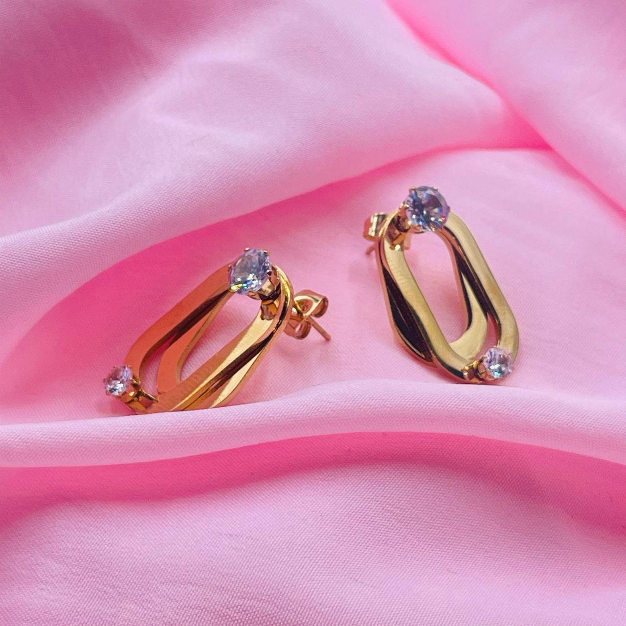 Sparkle Oval Earrings