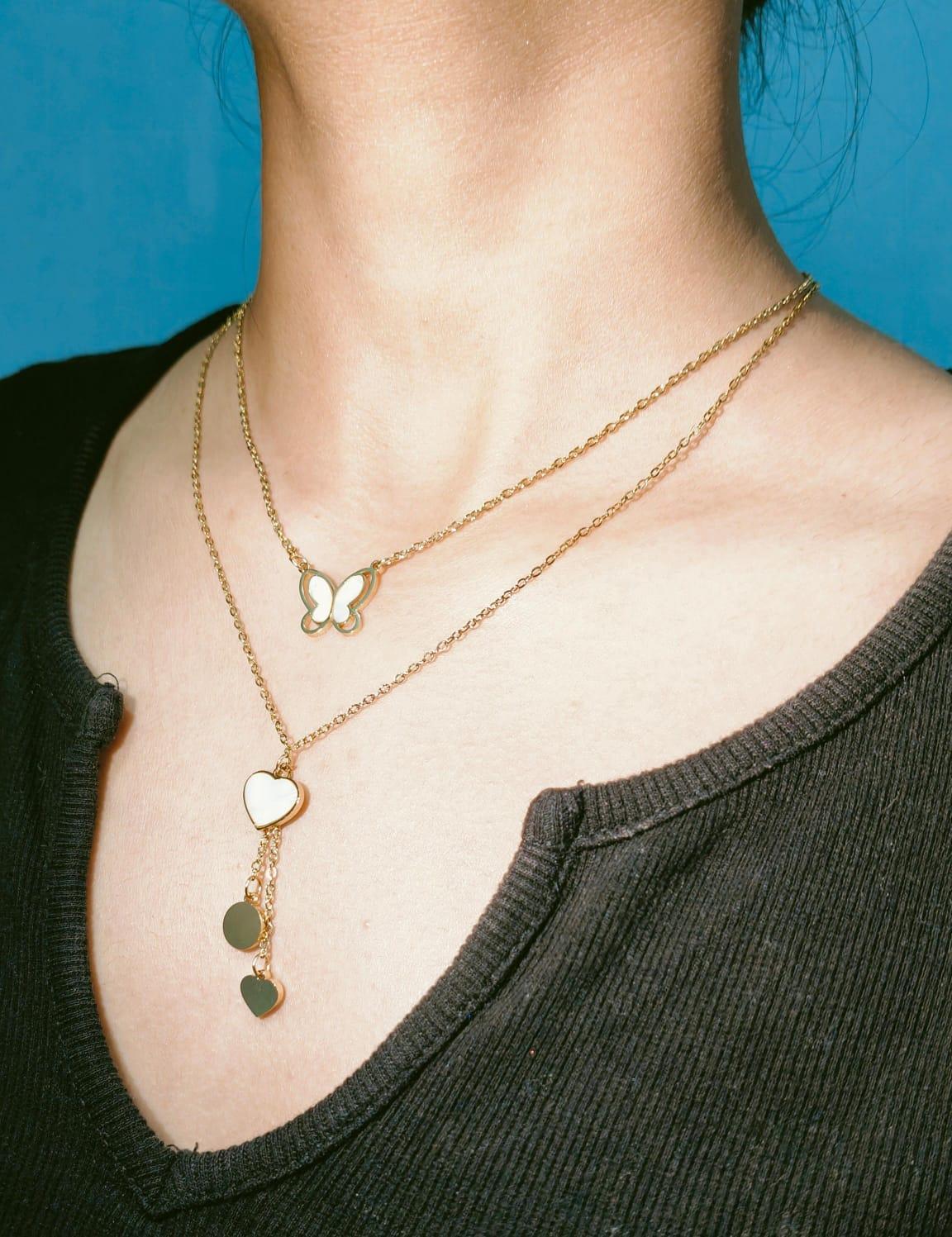 Butterfly Heart Pendant - View 2