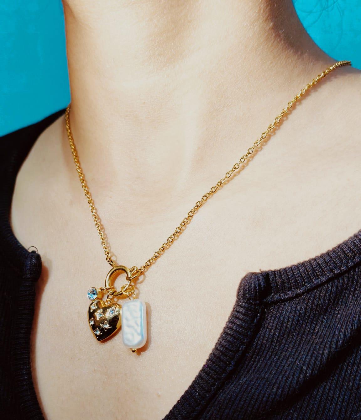 Diamond Steal Heart Pendant - View 2
