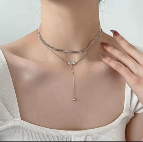 Minimalist Chic Silver Pendant - View 2