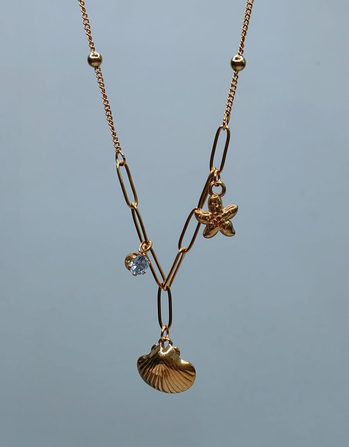 Shell Starfish Pendant