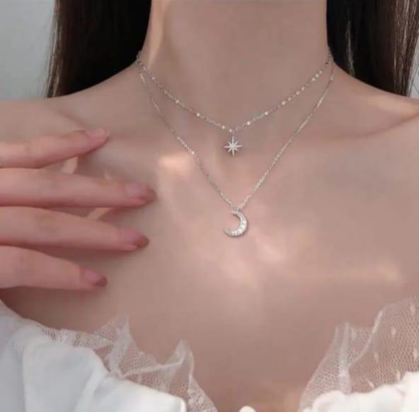 Silver Luna Pendant - View 2