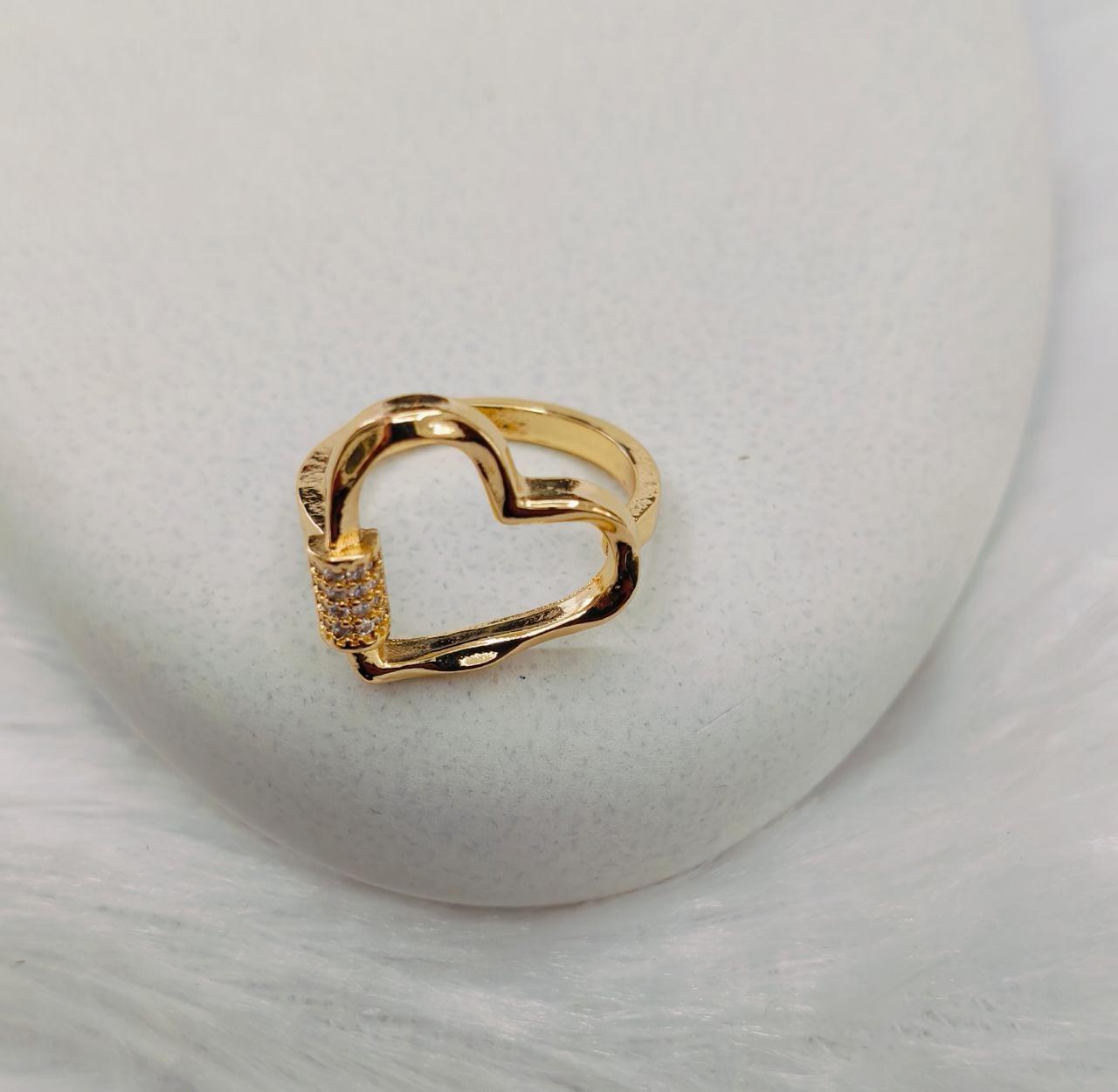 Golden Heart Ring