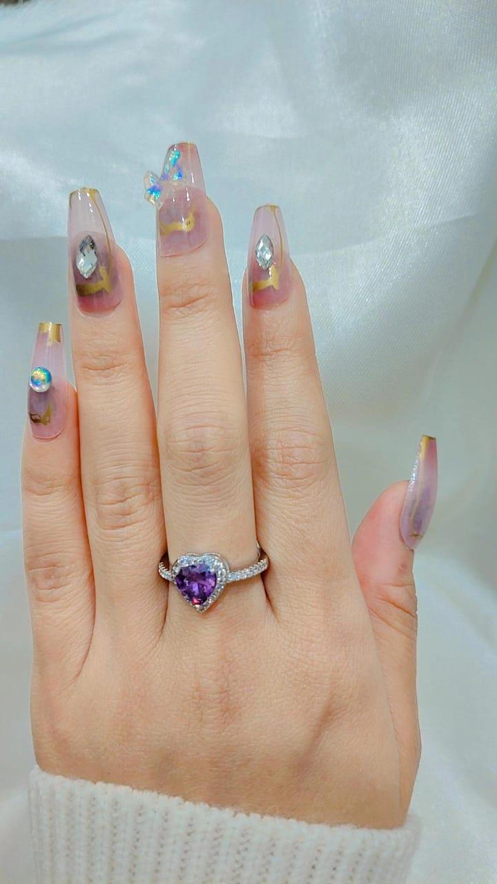 Purple Heart Ring - View 4