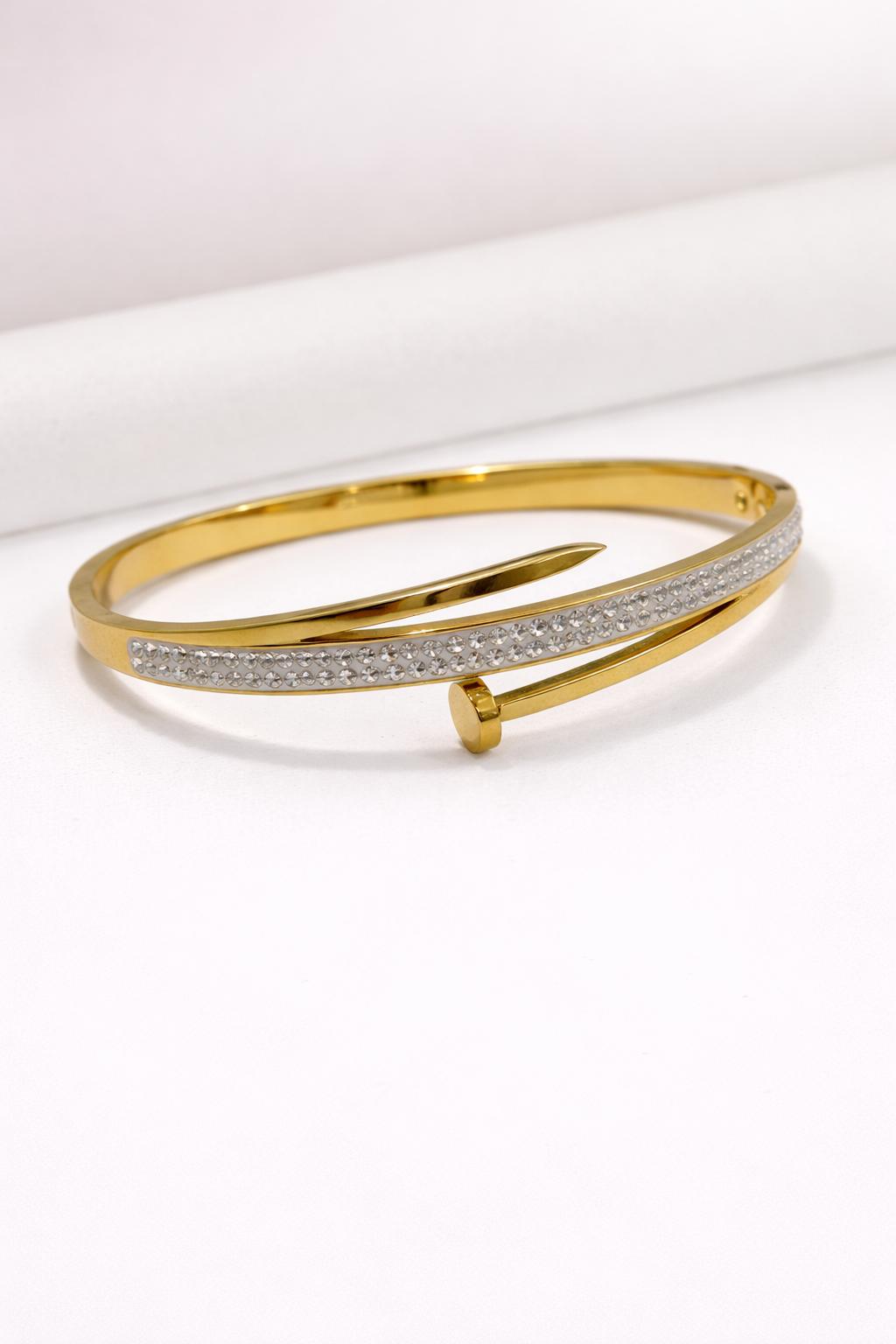 Diamond Nail Bracelet