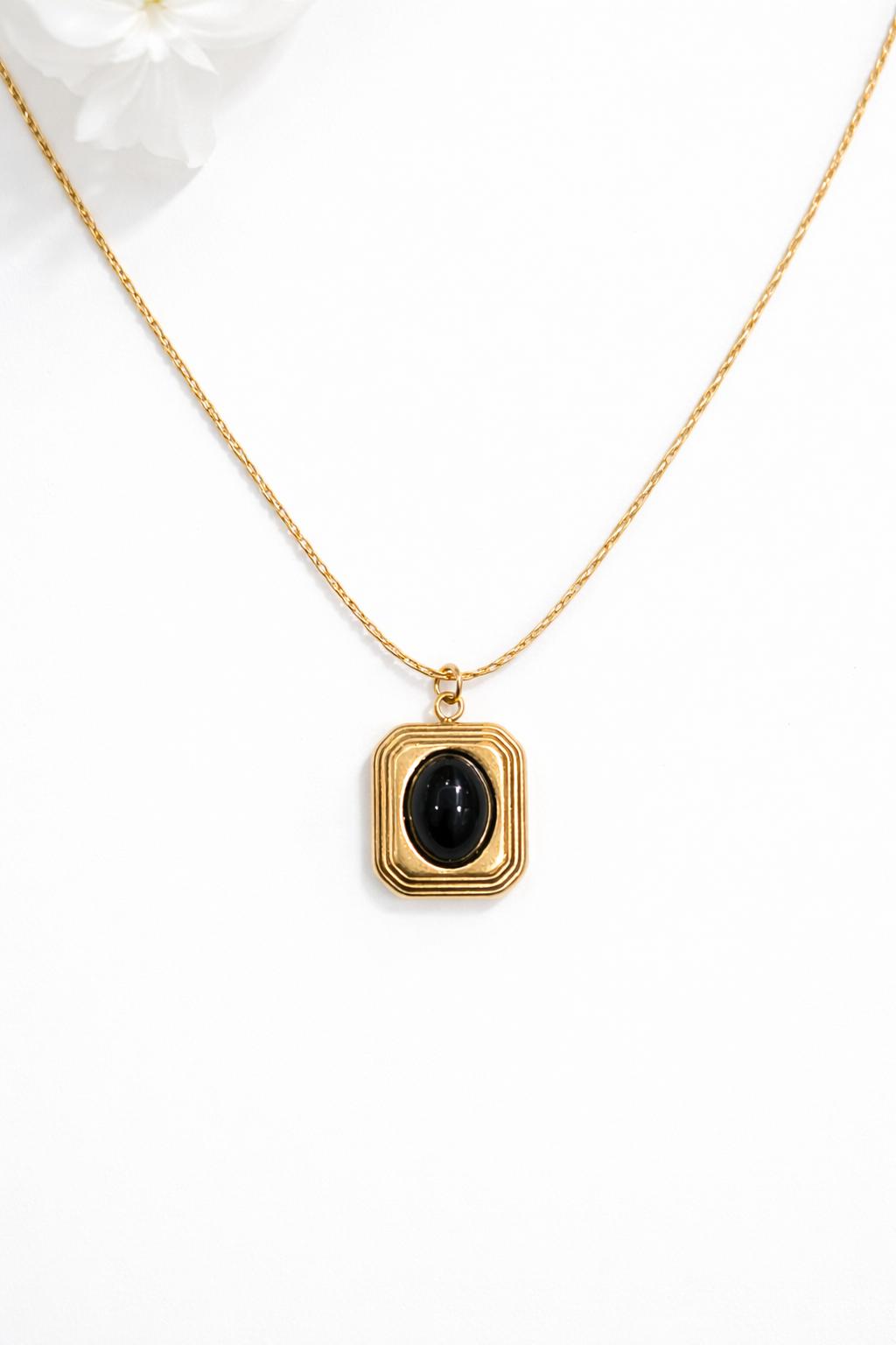 Golden Edge Oval Charm